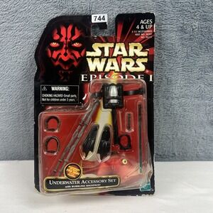 1998 Hasbro,‎ Star Wars Episode 1 "Underwater Accessory Set" New In Box!